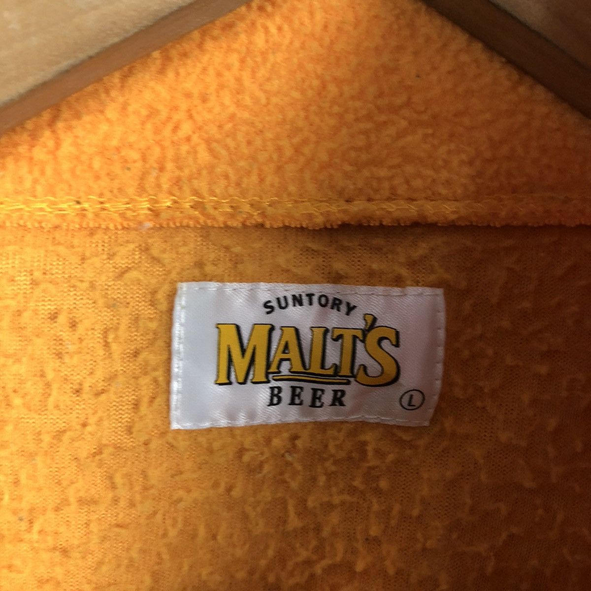 Japanese Brand SUNTORY MALT'S BEER FLEECE JACKET Size US L / EU 52-54 / 3 - 10 Thumbnail