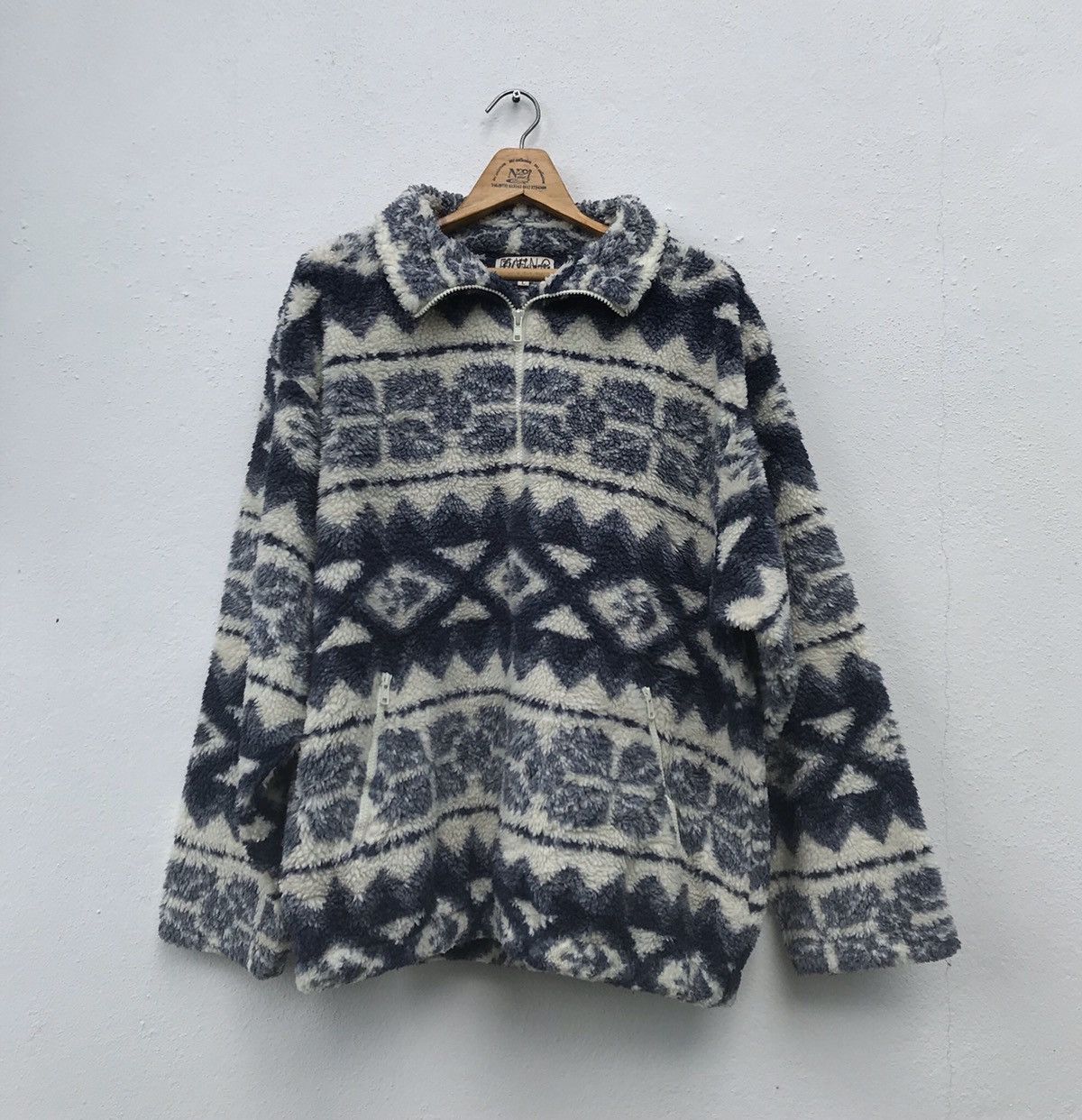 Japanese Brand Japanese Brand by FLYINC CIRCUS Fleece Half Zipper Jacket Size US L / EU 52-54 / 3 - 1 Thumbnail