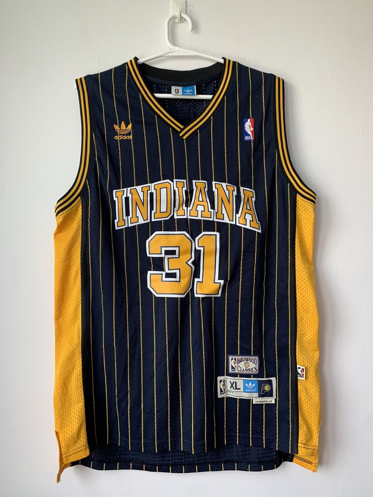 Adidas 90s Vintage Adidas Tank Top Jersey Indiana Miller NBA XL Size US XL / EU 56 / 4 - 1 Thumbnail