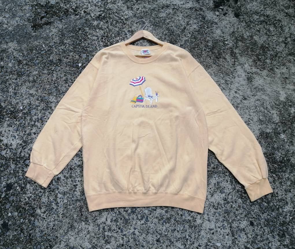 Vintage Vintage Top Threads Captiva Island Embroidered Sweatshirt Size US M / EU 48-50 / 2 - 1 Thumbnail