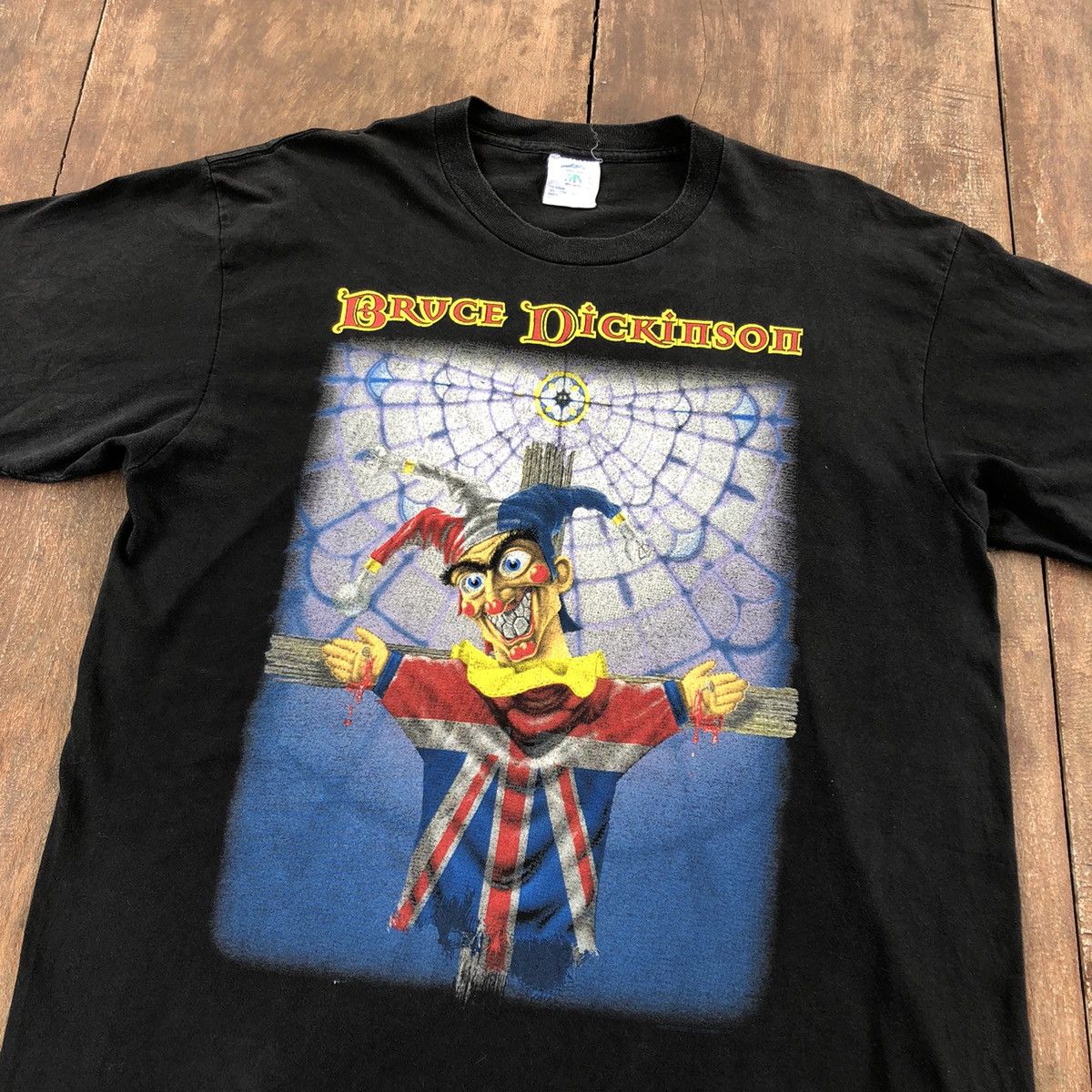 image of Band Tees Vintage 1997 Bruce Dickinson Iron Maiden T Shirt in Black, Men's (Size XL)