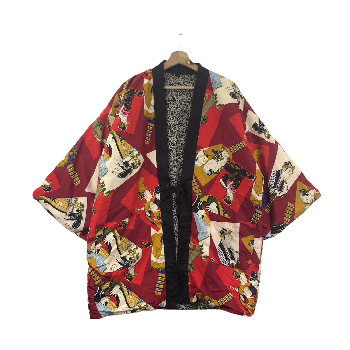 Japanese Brand JAPANESE BRAND Overprint Geisha Cartoon Reversible Kimono Size US L / EU 52-54 / 3 - 1 Thumbnail