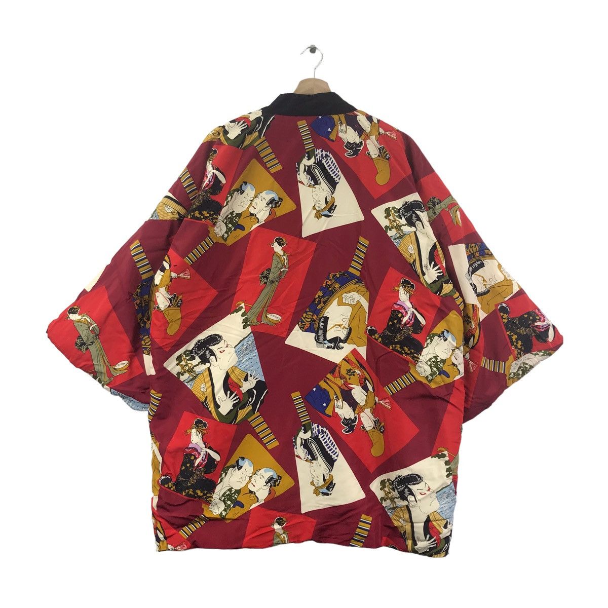 Japanese Brand JAPANESE BRAND Overprint Geisha Cartoon Reversible Kimono Size US L / EU 52-54 / 3 - 4 Thumbnail