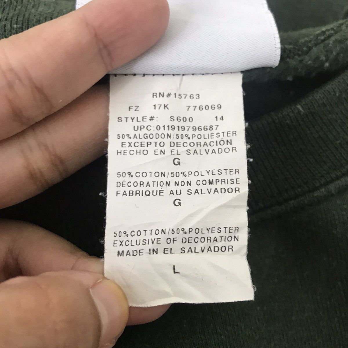 Champion CHAMPION ECO Oversize Green Sweatshirt Size US L / EU 52-54 / 3 - 5 Thumbnail