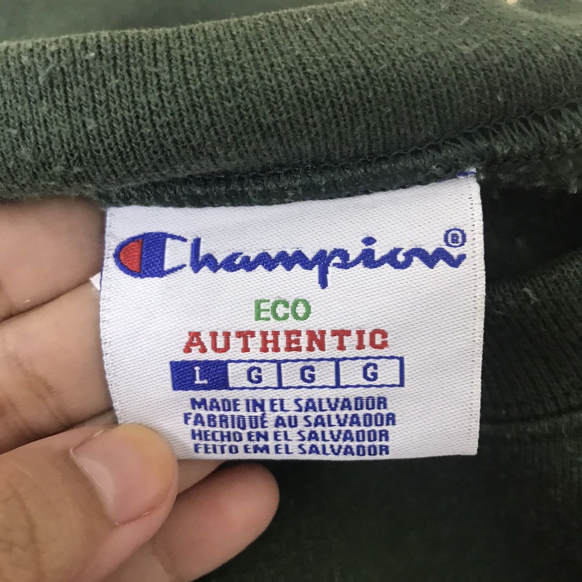 Champion CHAMPION ECO Oversize Green Sweatshirt Size US L / EU 52-54 / 3 - 4 Thumbnail