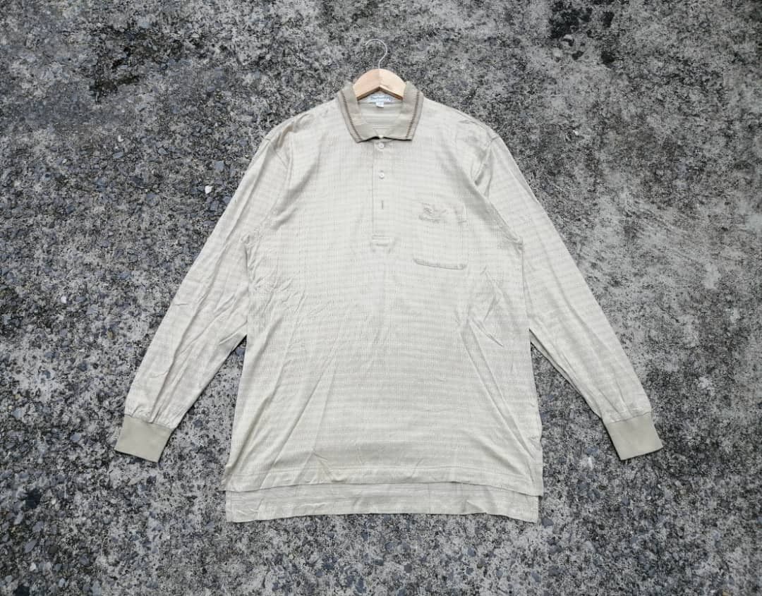Burberry Burberry Made In Japan Longsleeve Polo Shirt Size US M / EU 48-50 / 2 - 1 Thumbnail