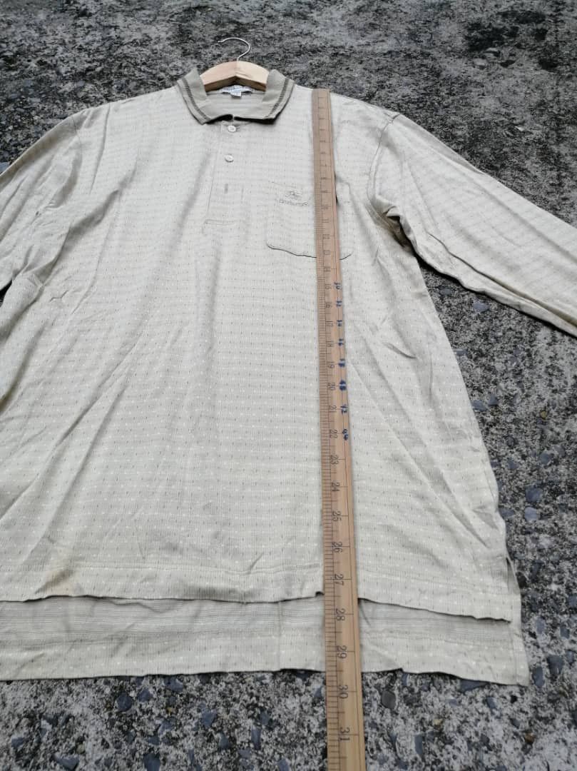 Burberry Burberry Made In Japan Longsleeve Polo Shirt Size US M / EU 48-50 / 2 - 2 Thumbnail