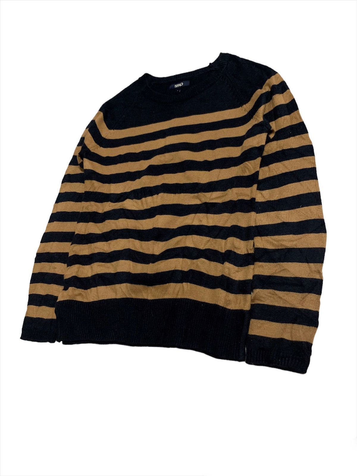 Japanese Brand Spao Striped Knitting Sweater Size XS / US 0-2 / IT 36-38 - 3 Thumbnail