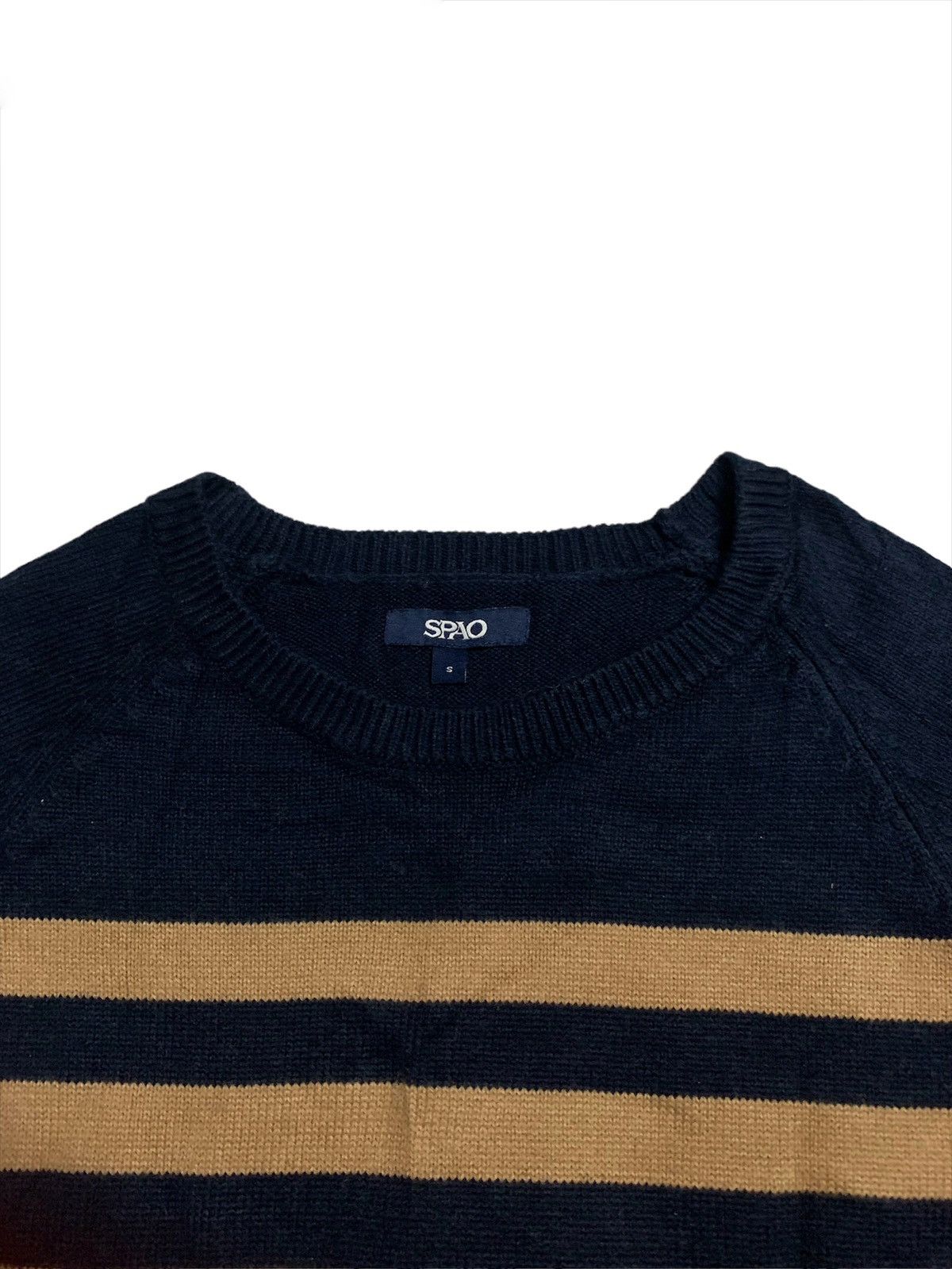 Japanese Brand Spao Striped Knitting Sweater Size XS / US 0-2 / IT 36-38 - 6 Thumbnail