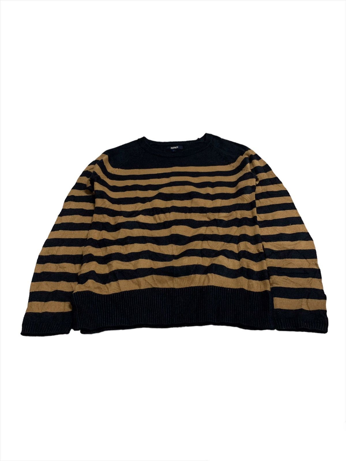 Japanese Brand Spao Striped Knitting Sweater Size XS / US 0-2 / IT 36-38 - 5 Thumbnail