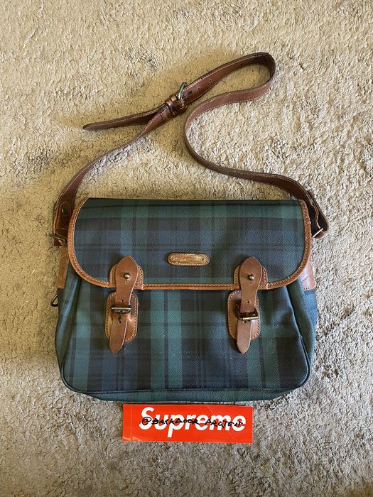 Vintage 1980's Polo Ralph Lauren Blackwatch Plaid Handbag 