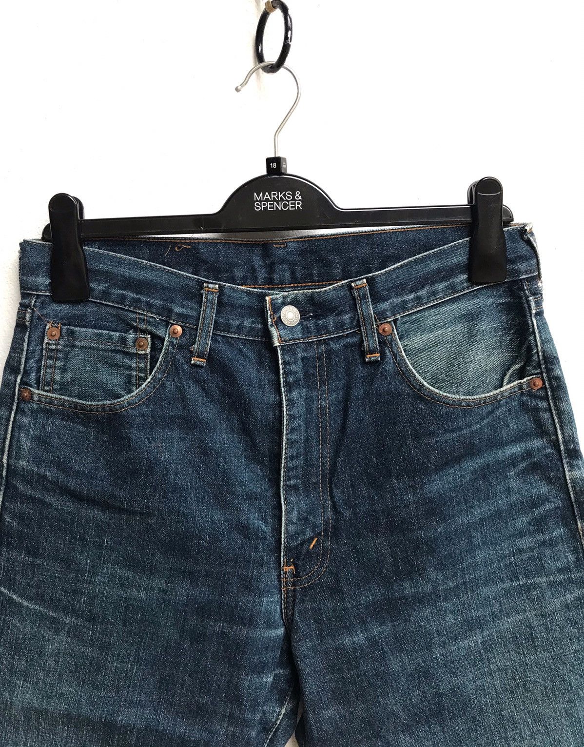 Levi's × Vintage 🔥Levi's 502 Selvedge Short Pants Size US 31 - 5 Thumbnail