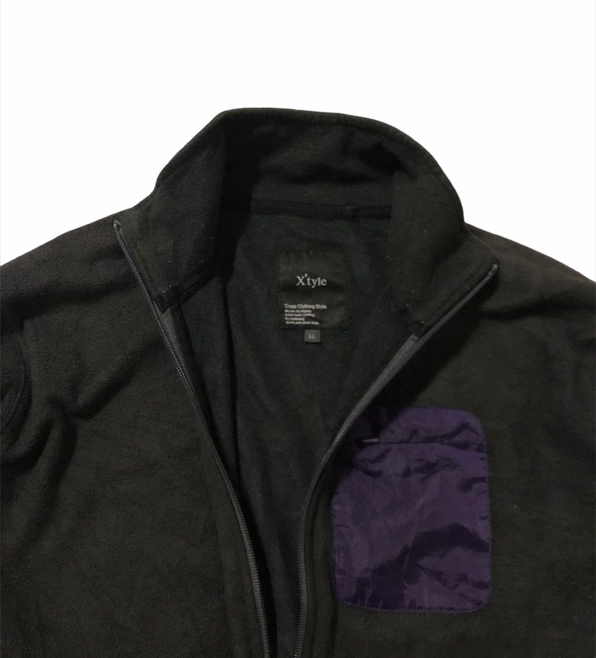 Japanese Brand 🔥X'Tyle Fleece Black Jacket Size US M / EU 48-50 / 2 - 4 Thumbnail