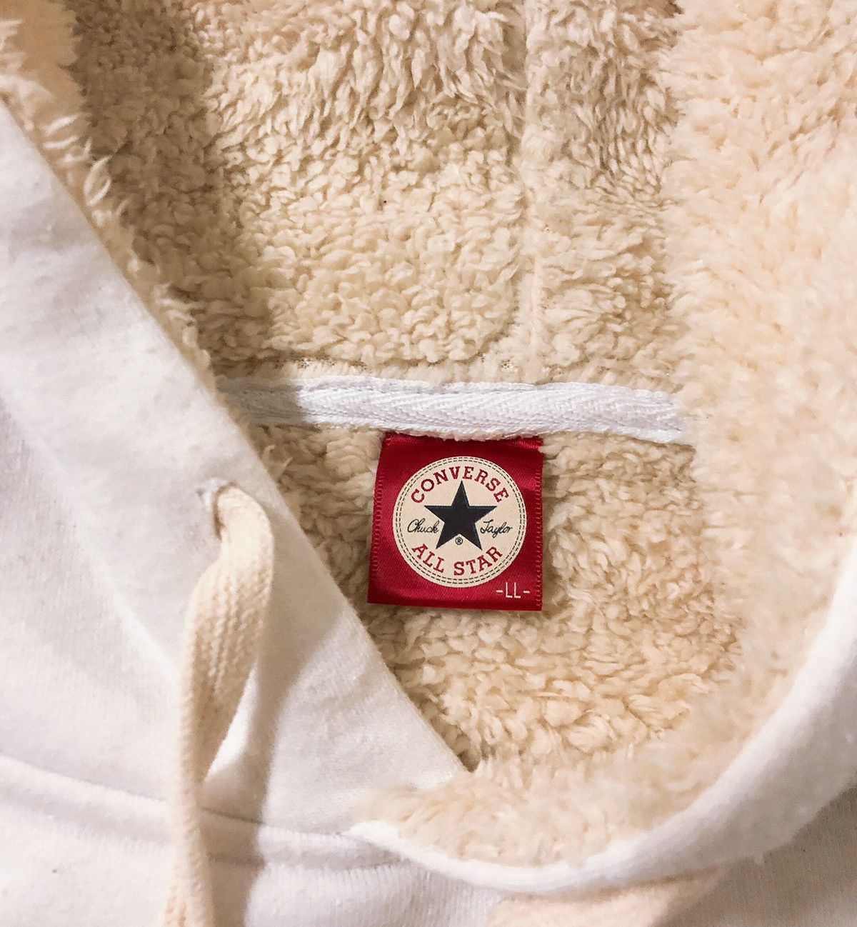 Converse × Vintage Sherpa Converse Hoodies Sweatshirt Fleece Sherpa Inside Size US M / EU 48-50 / 2 - 5 Thumbnail