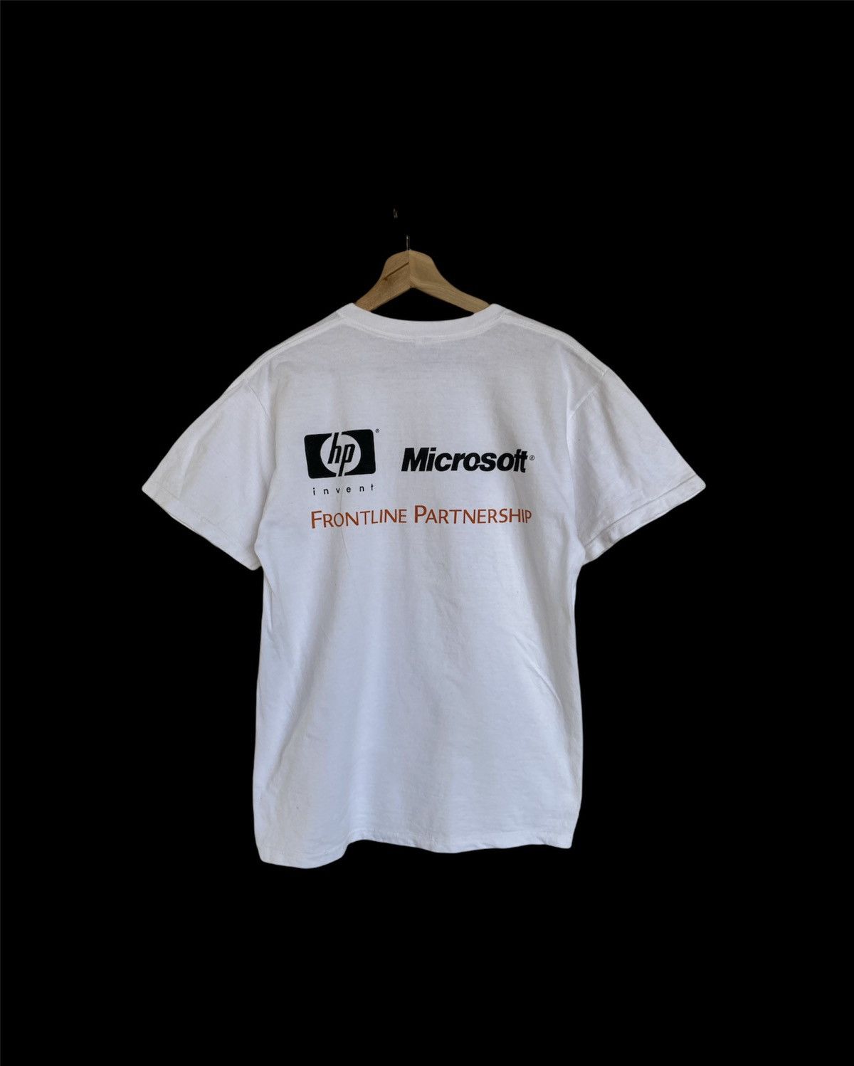 Vintage Y2K Microsoft HP T shirt