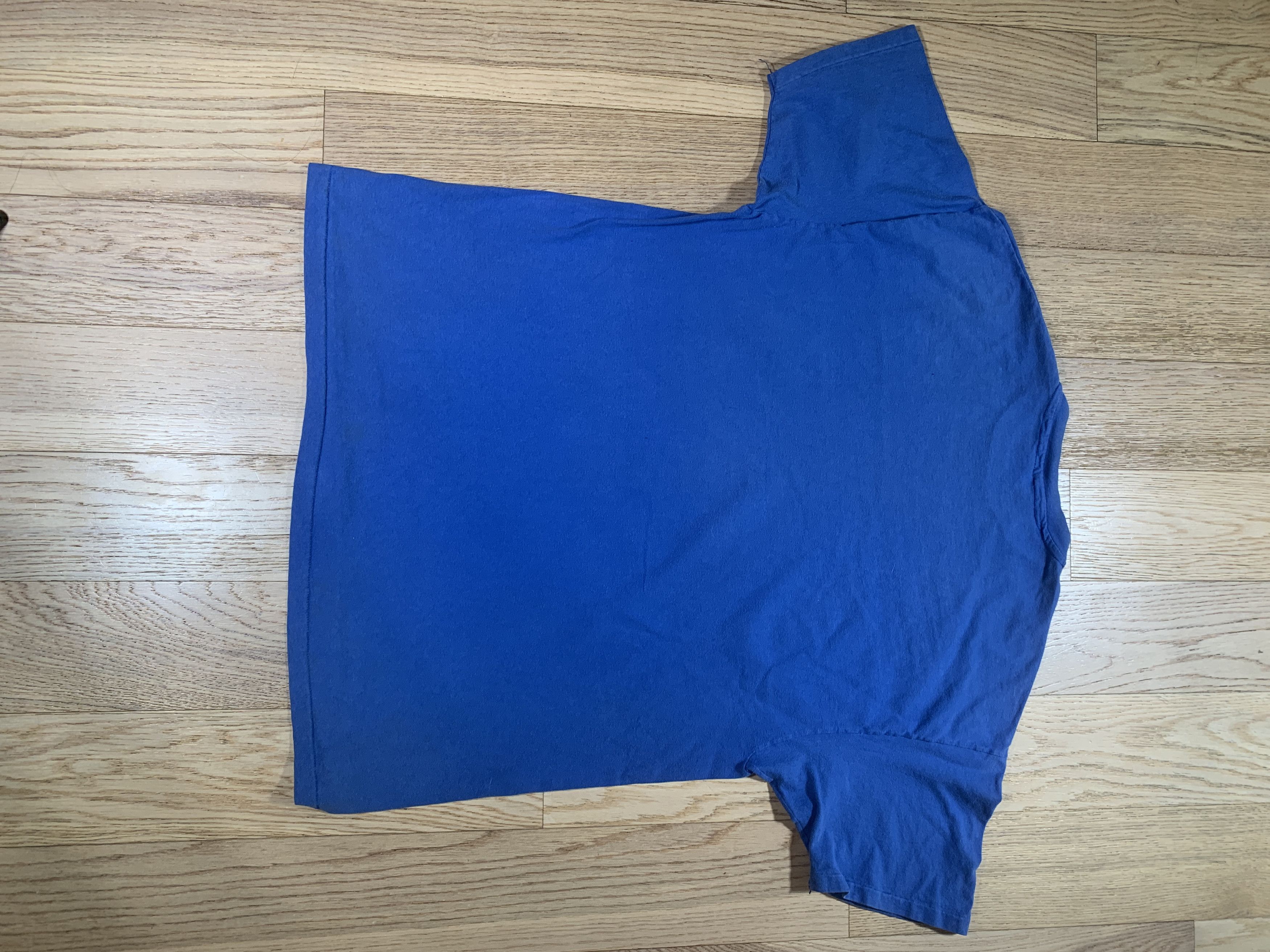 Hanes × Vintage Vintage 80s 90s Blank Single Stitch T Shirt Made In USA Size US XXL / EU 58 / 5 - 5 Thumbnail