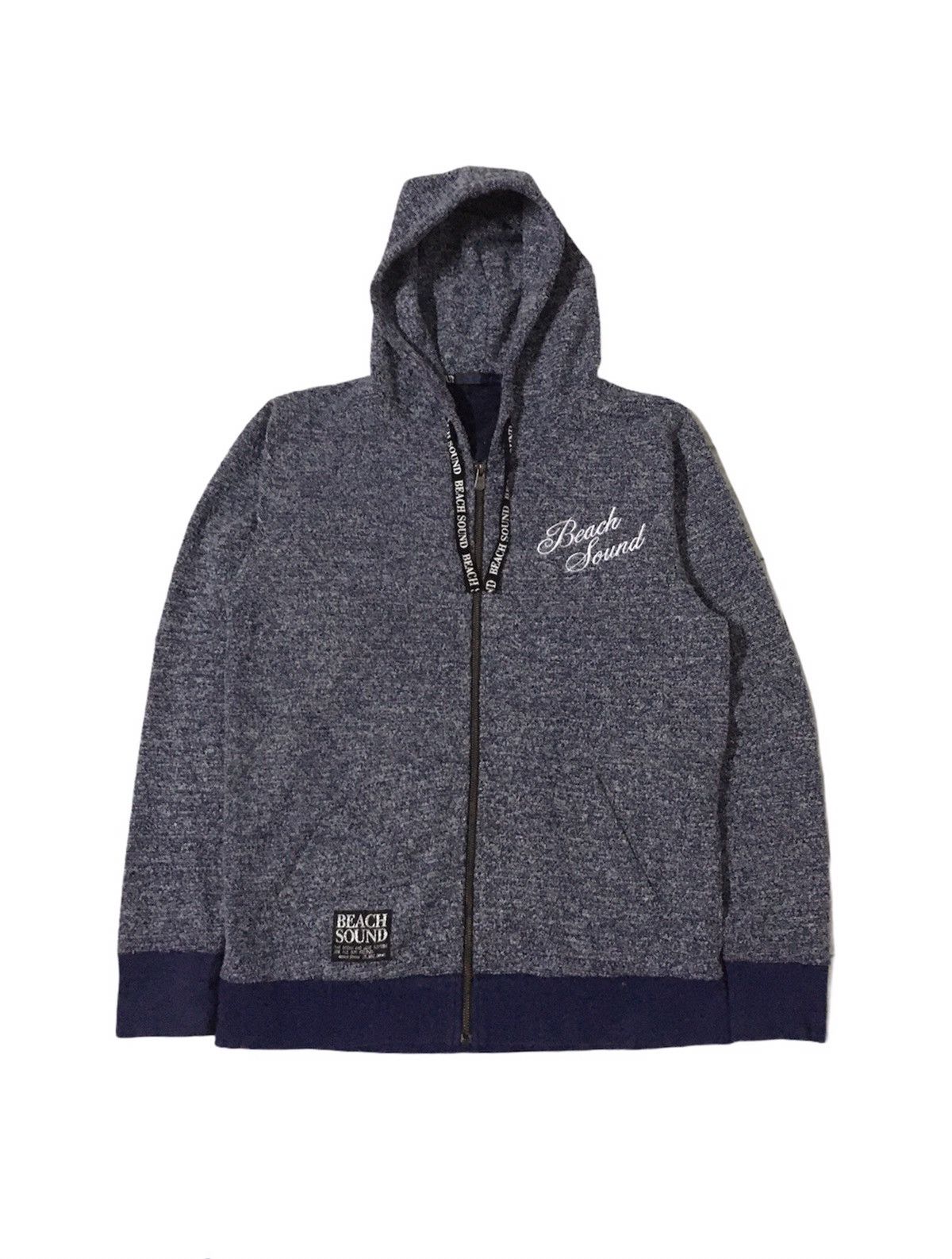 Japanese Brand × Vintage 🔥Beach Sound Knitting Zipper Jacket With Hoodies Size US M / EU 48-50 / 2 - 1 Thumbnail