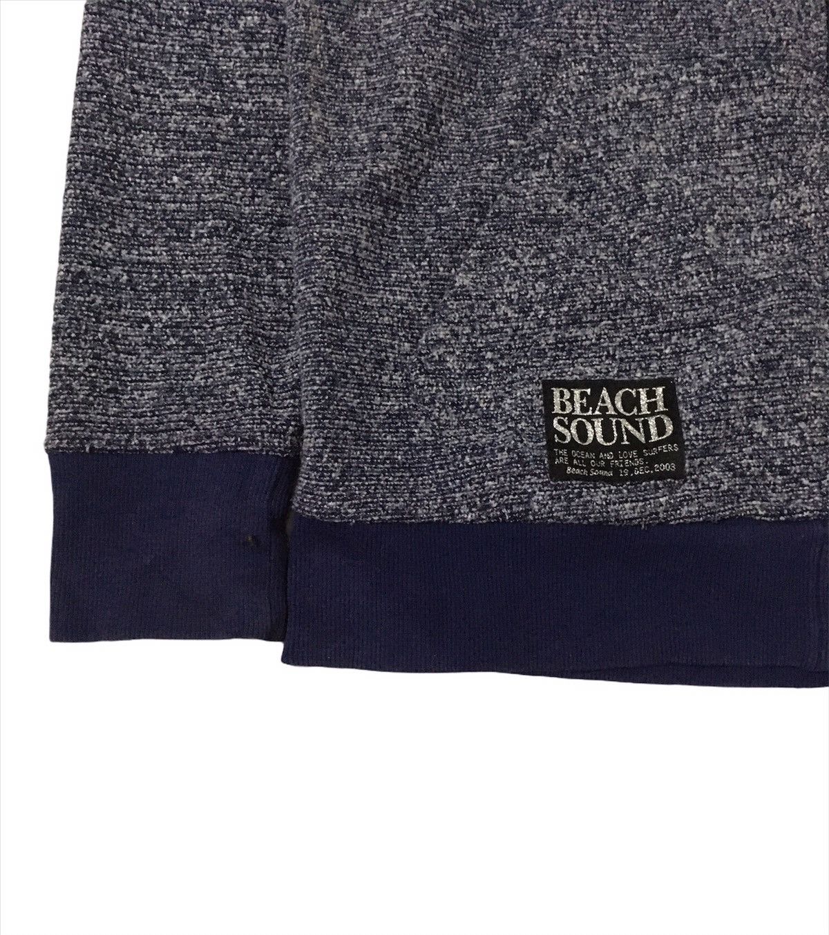 Japanese Brand × Vintage 🔥Beach Sound Knitting Zipper Jacket With Hoodies Size US M / EU 48-50 / 2 - 6 Thumbnail