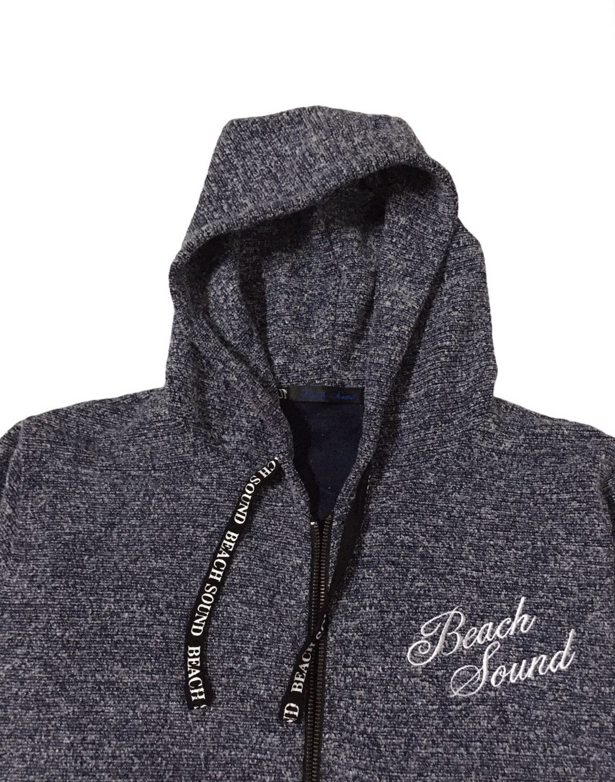 Japanese Brand × Vintage 🔥Beach Sound Knitting Zipper Jacket With Hoodies Size US M / EU 48-50 / 2 - 5 Thumbnail