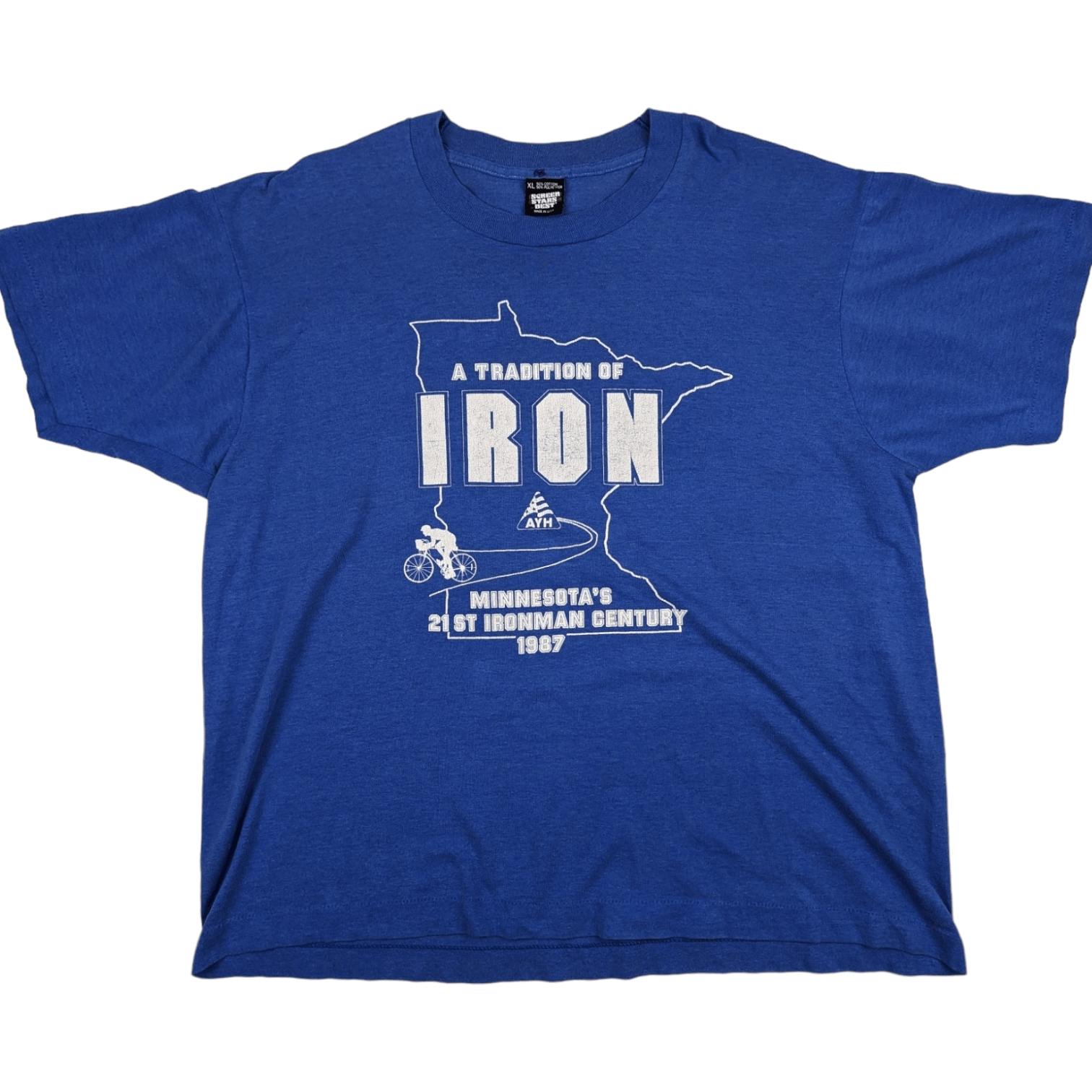 Fruit Of The Loom Vintage BEST 1987 A Tradition Of Ironman Single Stitches Tee Size US XL / EU 56 / 4 - 2 Thumbnail