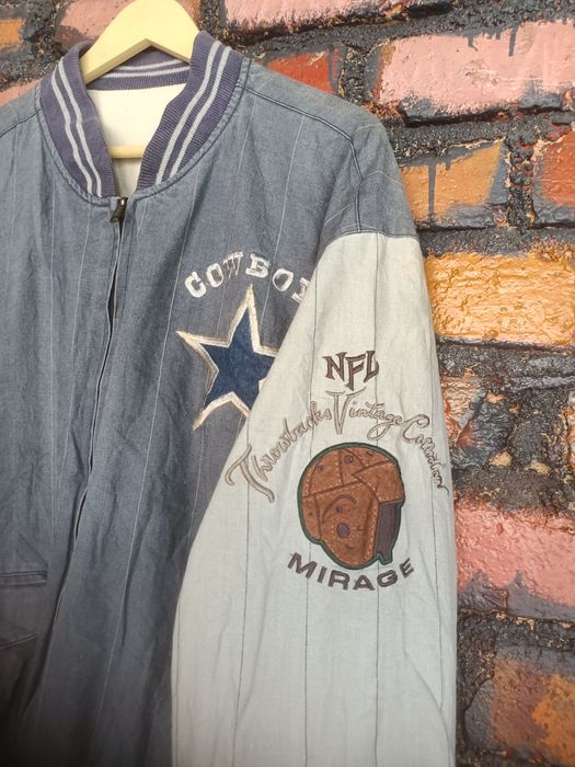 Vintage Dallas Cowboys Jacket Leather Suede Coat 90s Street 