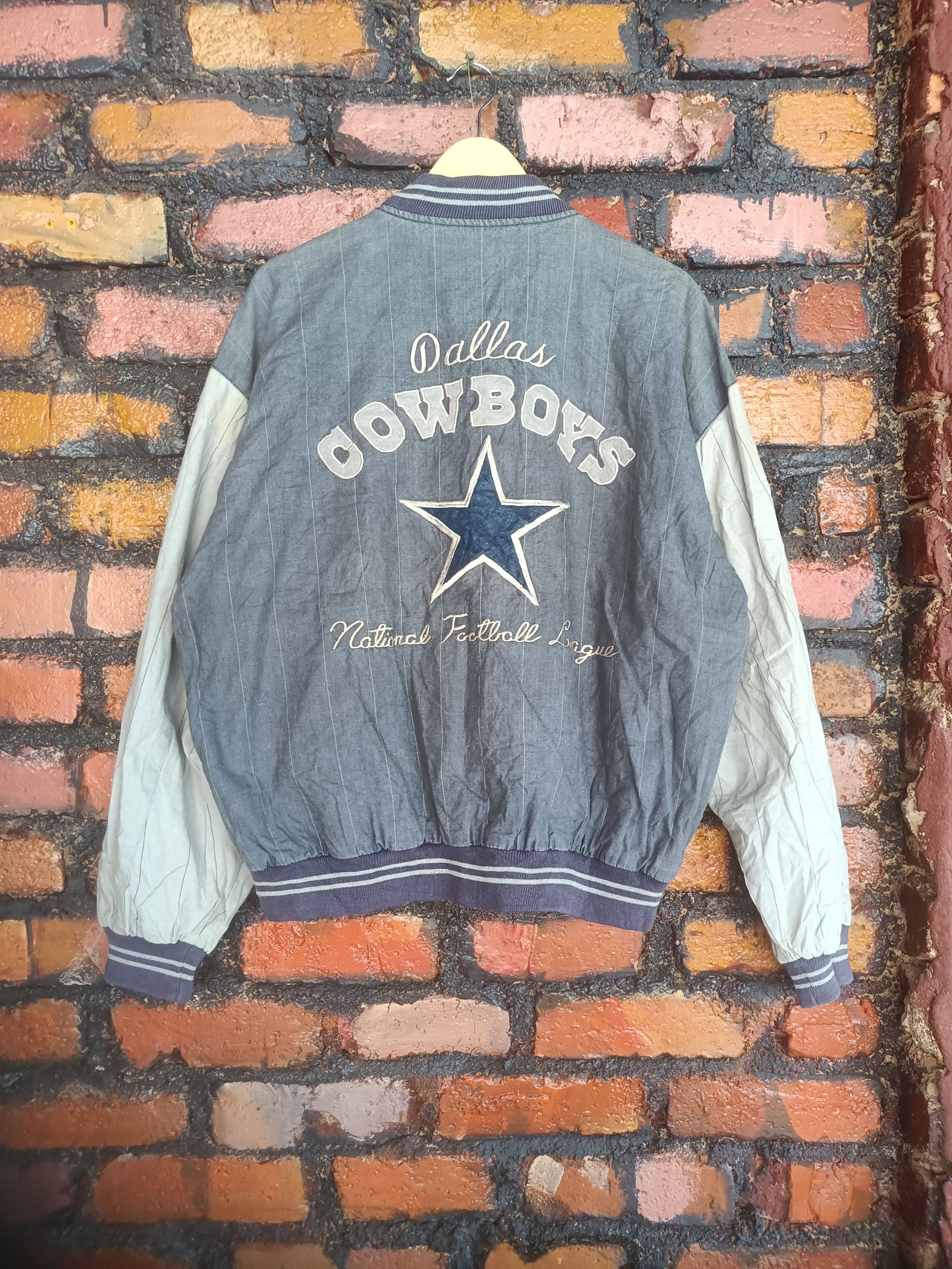 Vintage Dallas Cowboys Jacket Leather Suede Coat 90s Street 