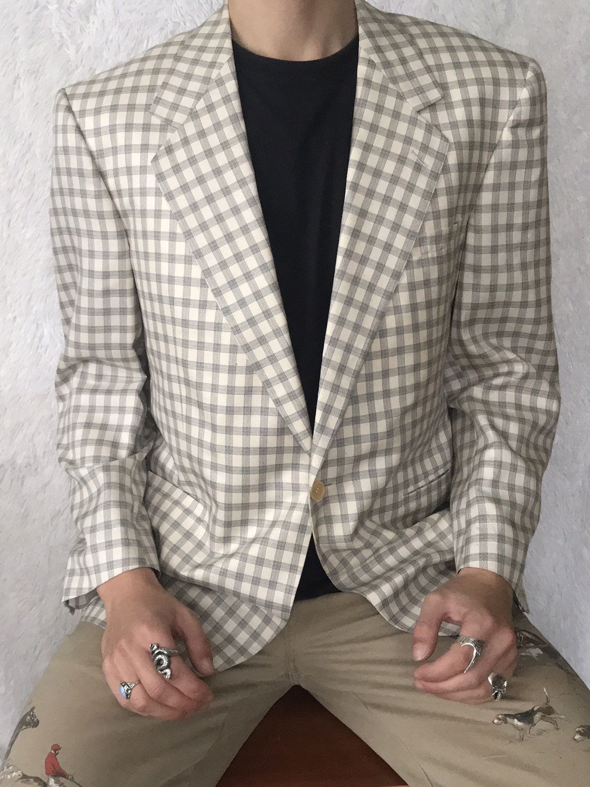 Versace Vintage Versace V2 Classic 1 button Blazer SZ 52R Size 52R - 2 Thumbnail