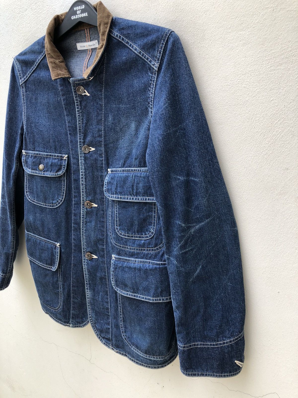 Steven Alan Steven Alan Blacker Multi Pocket Denim Field Jacket Size US S / EU 44-46 / 1 - 8 Thumbnail