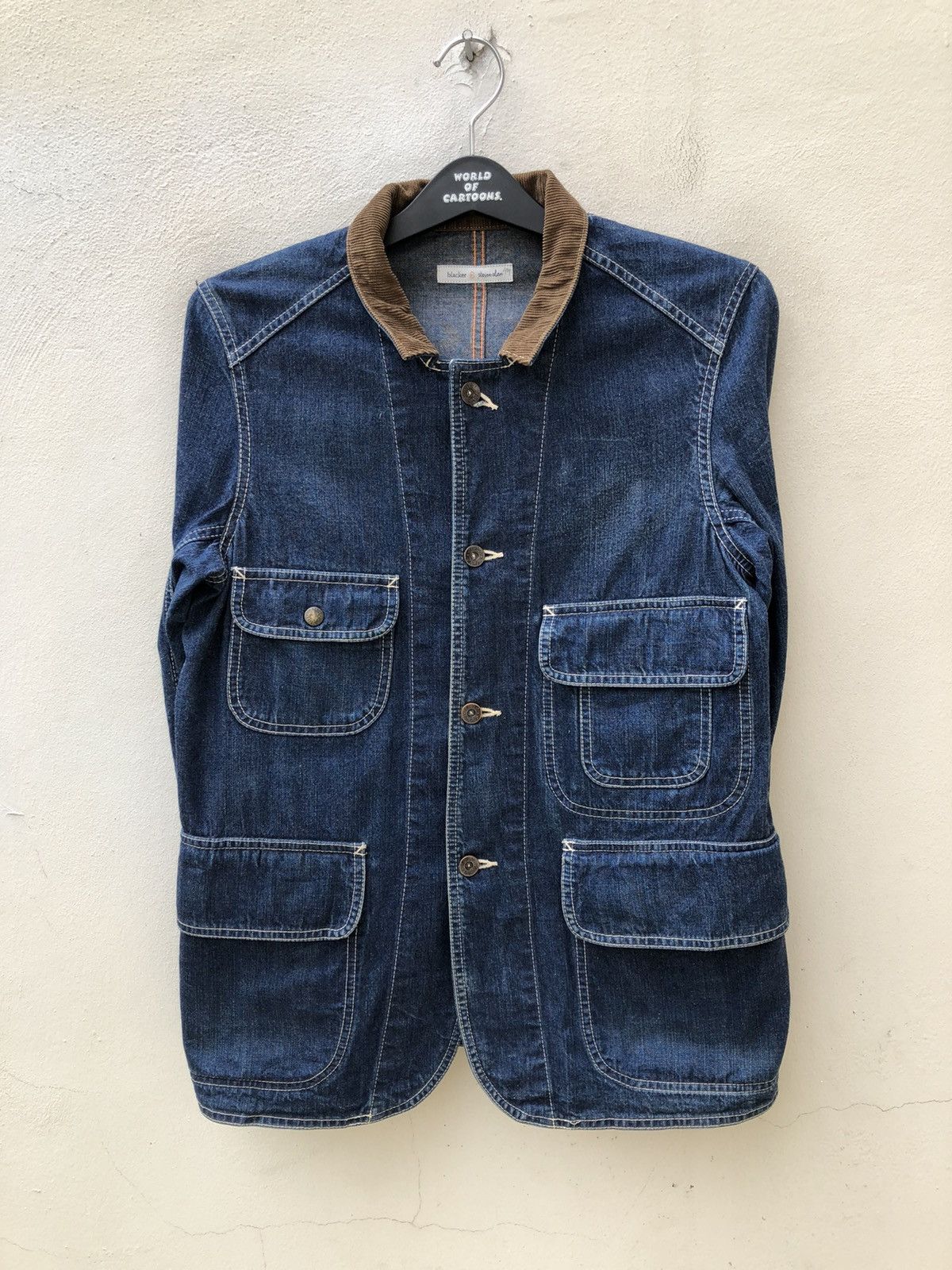 Steven Alan Steven Alan Blacker Multi Pocket Denim Field Jacket Size US S / EU 44-46 / 1 - 10 Thumbnail