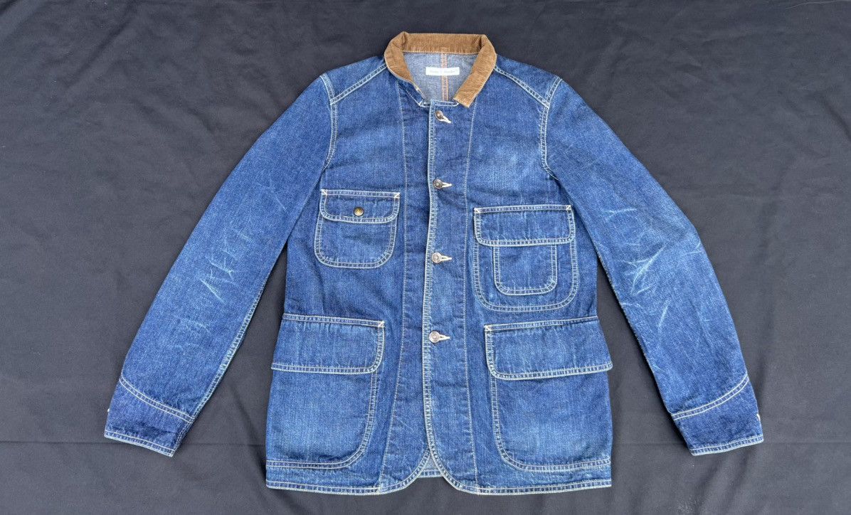 Steven Alan Steven Alan Blacker Multi Pocket Denim Field Jacket Size US S / EU 44-46 / 1 - 1 Thumbnail