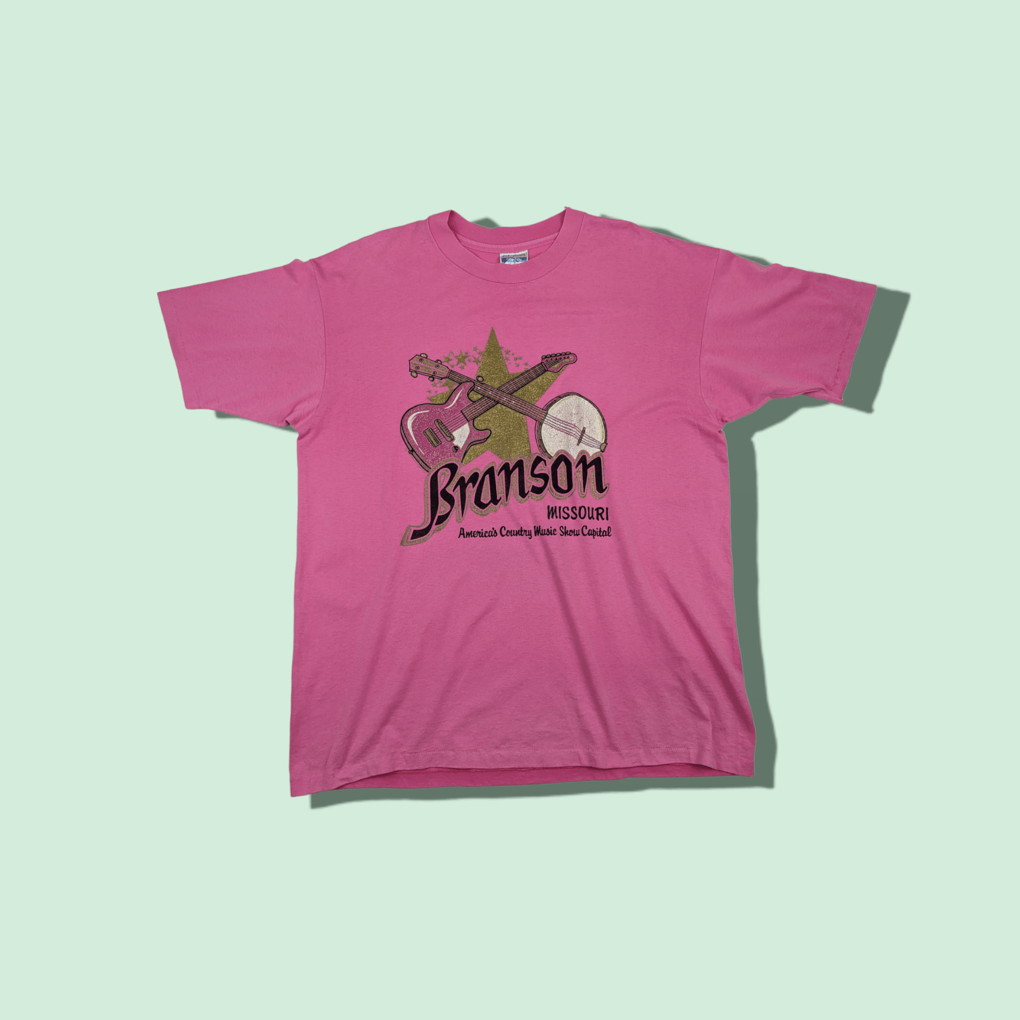 Band Tees Vintage 80's BRANSON Country Music Festival T-Shirt Size US XL / EU 56 / 4 - 1 Thumbnail
