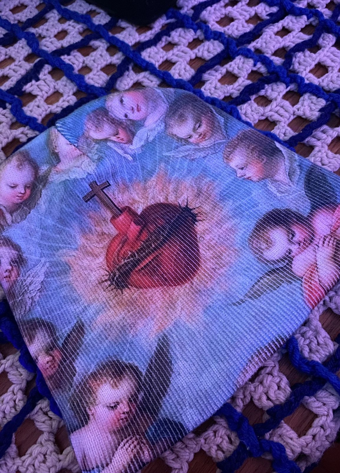 Japanese Brand SACRED HEART BEANIE Size ONE SIZE - 2 Thumbnail