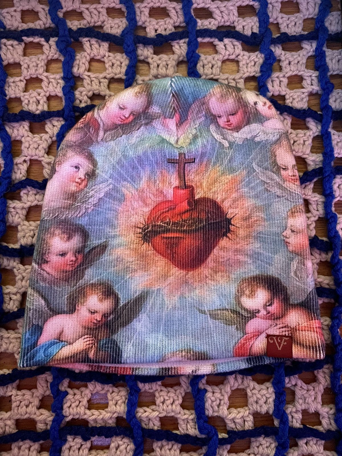 Japanese Brand SACRED HEART BEANIE Size ONE SIZE - 1 Thumbnail