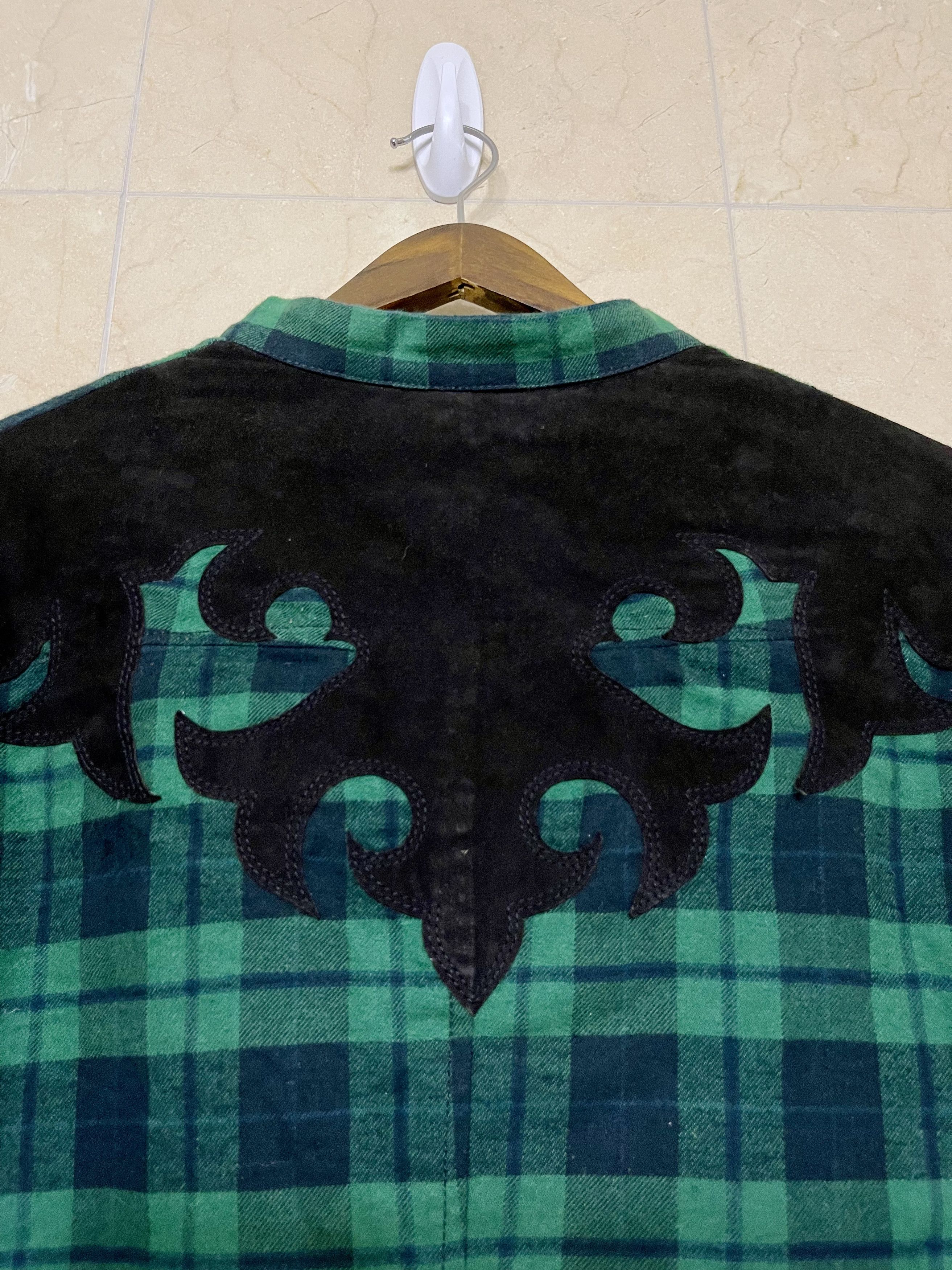 Haider Ackermann Flannel Jacket, Flame Motif Back Size US S / EU 44-46 / 1 - 3 Thumbnail