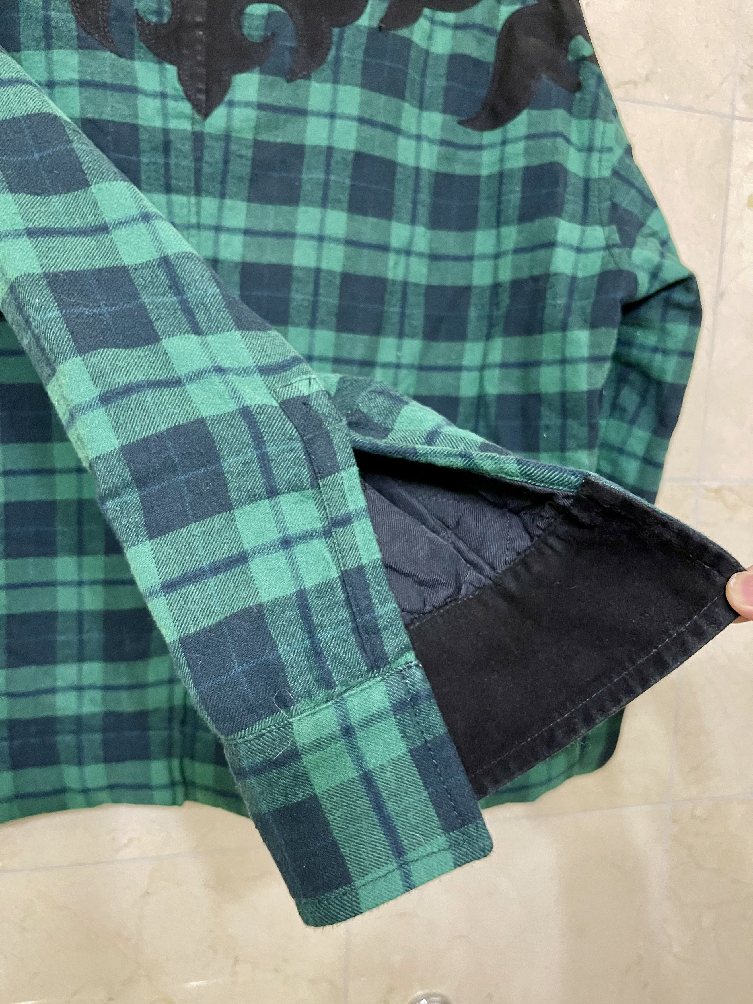 Haider Ackermann Flannel Jacket, Flame Motif Back Size US S / EU 44-46 / 1 - 6 Thumbnail
