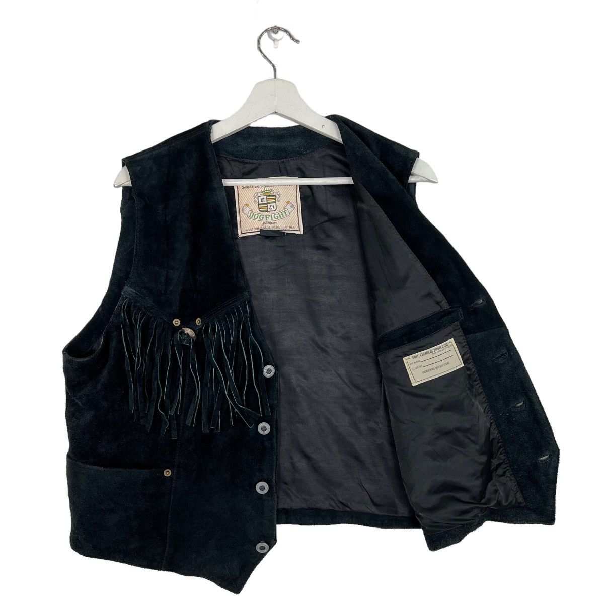 Japanese Brand 🔥 DOGFIGHT WESTERN LEATHER TANK TOP VEST Size US M / EU 48-50 / 2 - 5 Thumbnail