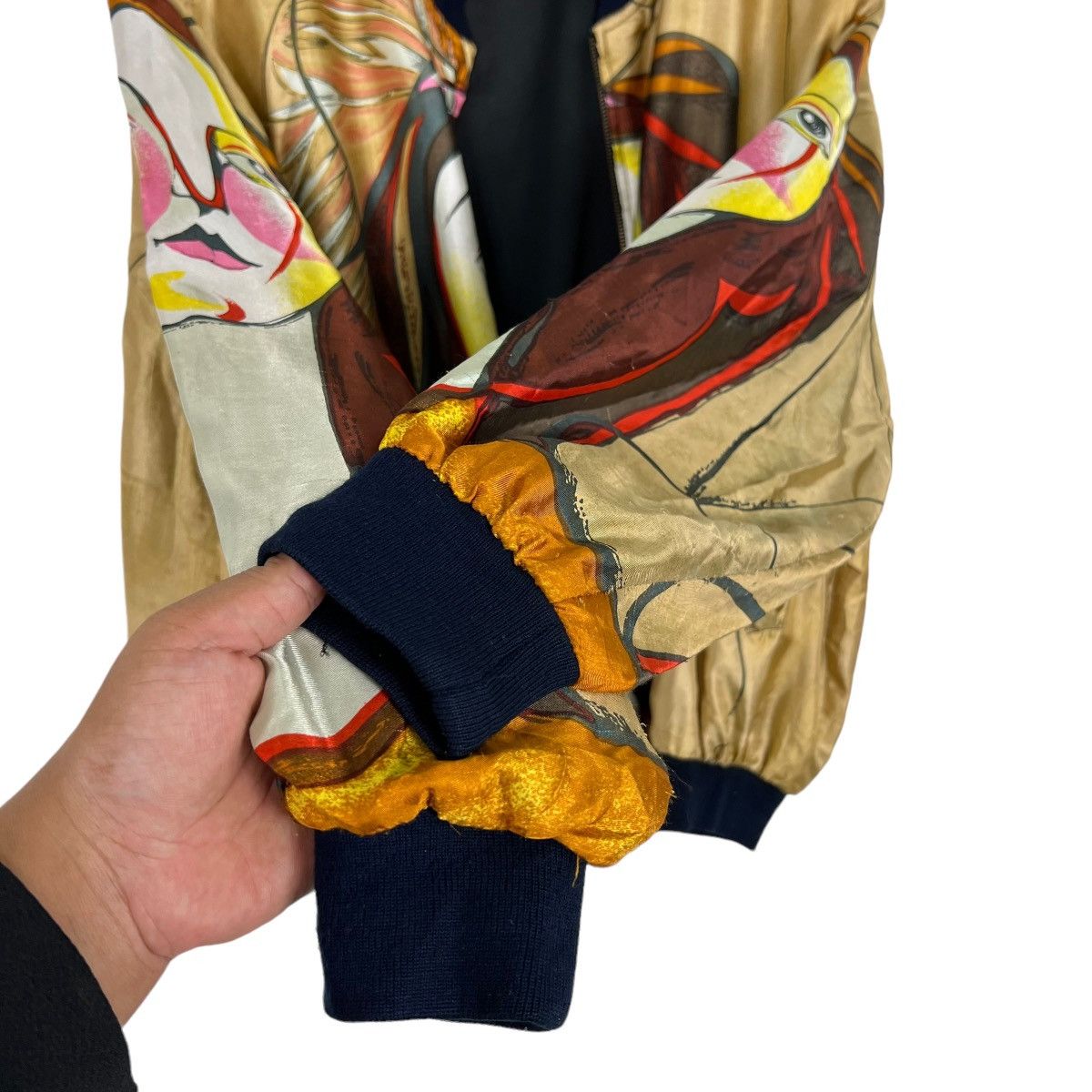 Japanese Brand 🔥 VINTAGE SILK BOMBER JACKET Size US M / EU 48-50 / 2 - 10 Thumbnail