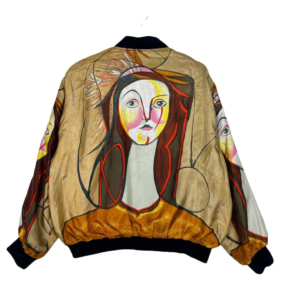 Japanese Brand 🔥 VINTAGE SILK BOMBER JACKET Size US M / EU 48-50 / 2 - 8 Thumbnail