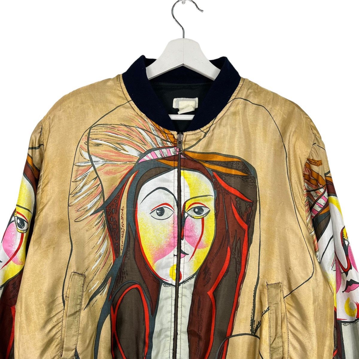 Japanese Brand 🔥 VINTAGE SILK BOMBER JACKET Size US M / EU 48-50 / 2 - 3 Thumbnail