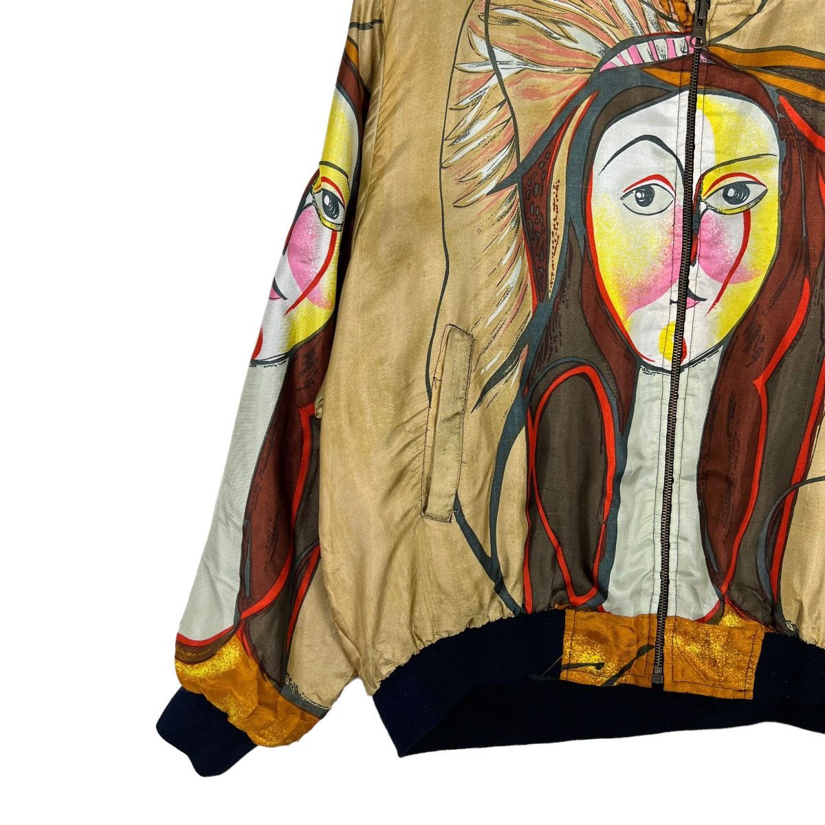 Japanese Brand 🔥 VINTAGE SILK BOMBER JACKET Size US M / EU 48-50 / 2 - 2 Thumbnail