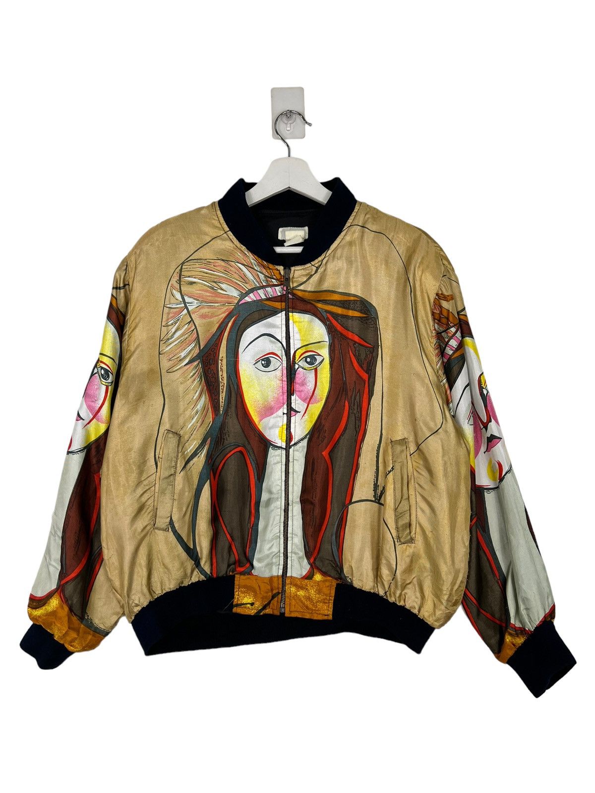 Japanese Brand 🔥 VINTAGE SILK BOMBER JACKET Size US M / EU 48-50 / 2 - 5 Thumbnail