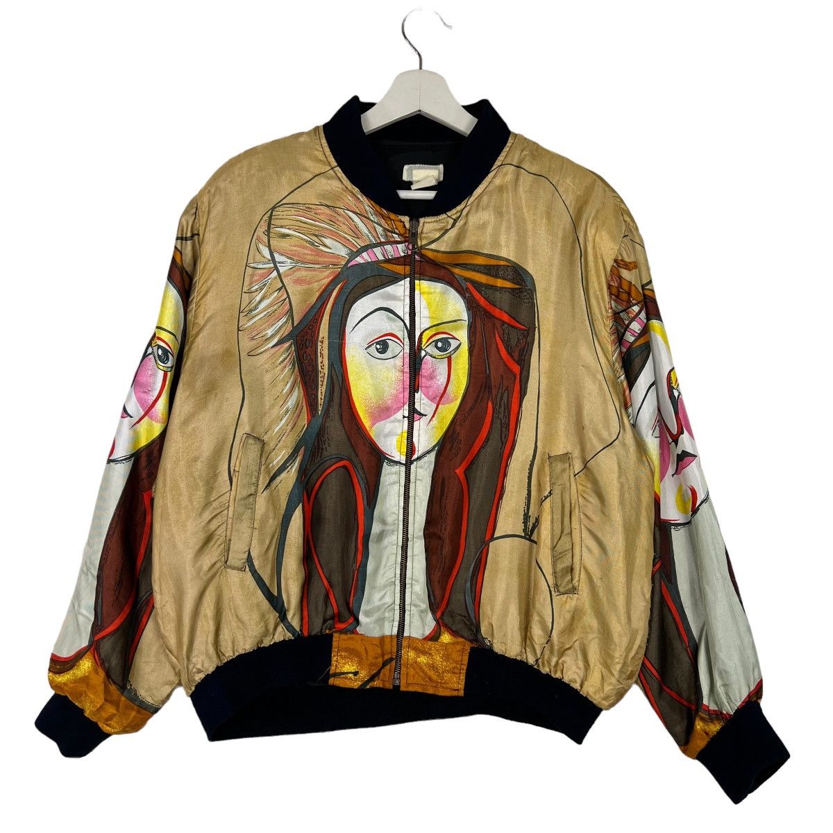 Japanese Brand 🔥 VINTAGE SILK BOMBER JACKET Size US M / EU 48-50 / 2 - 1 Thumbnail