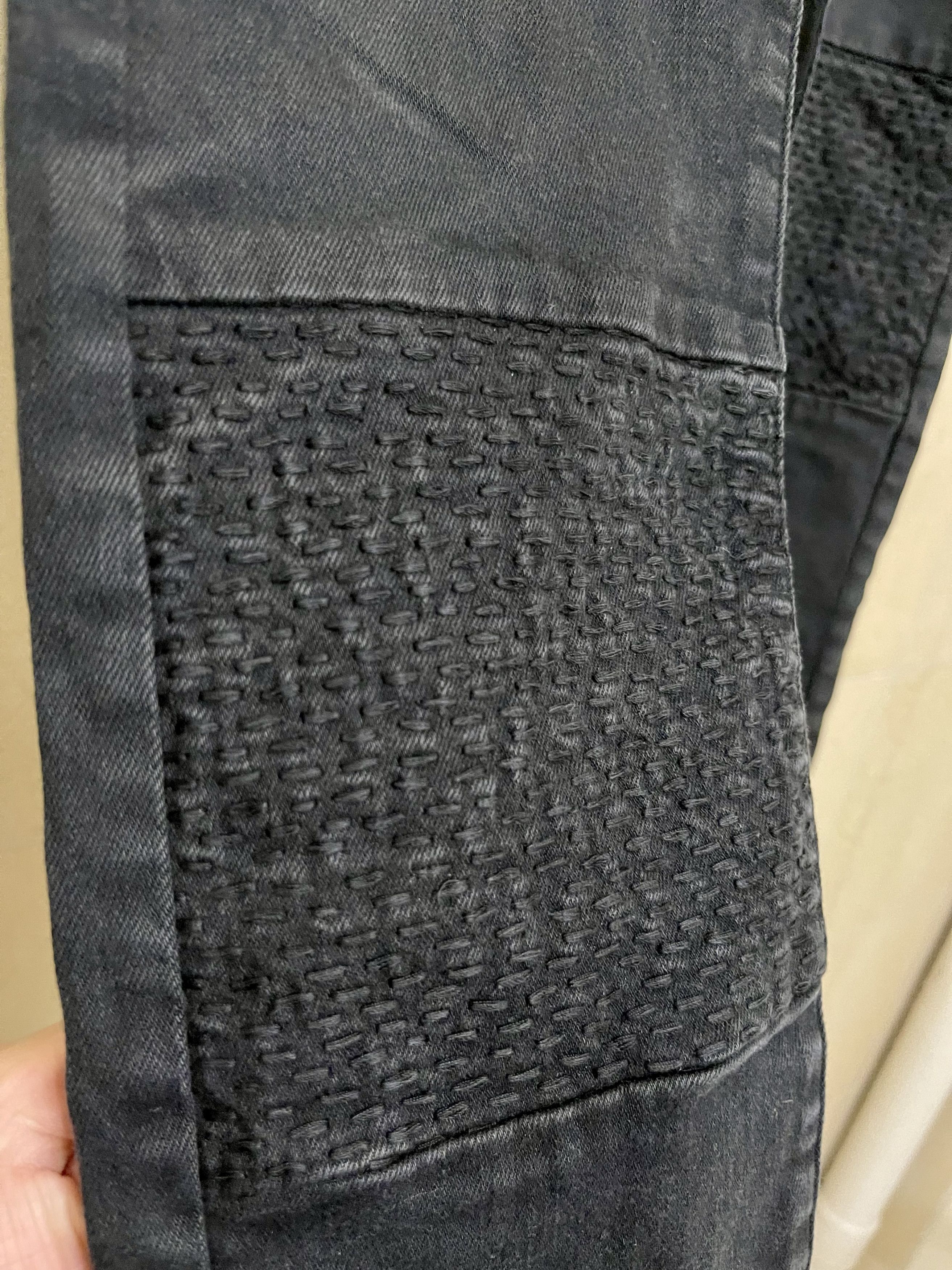 John Elliott Black Sashiko Denim Size US 31 - 5 Thumbnail