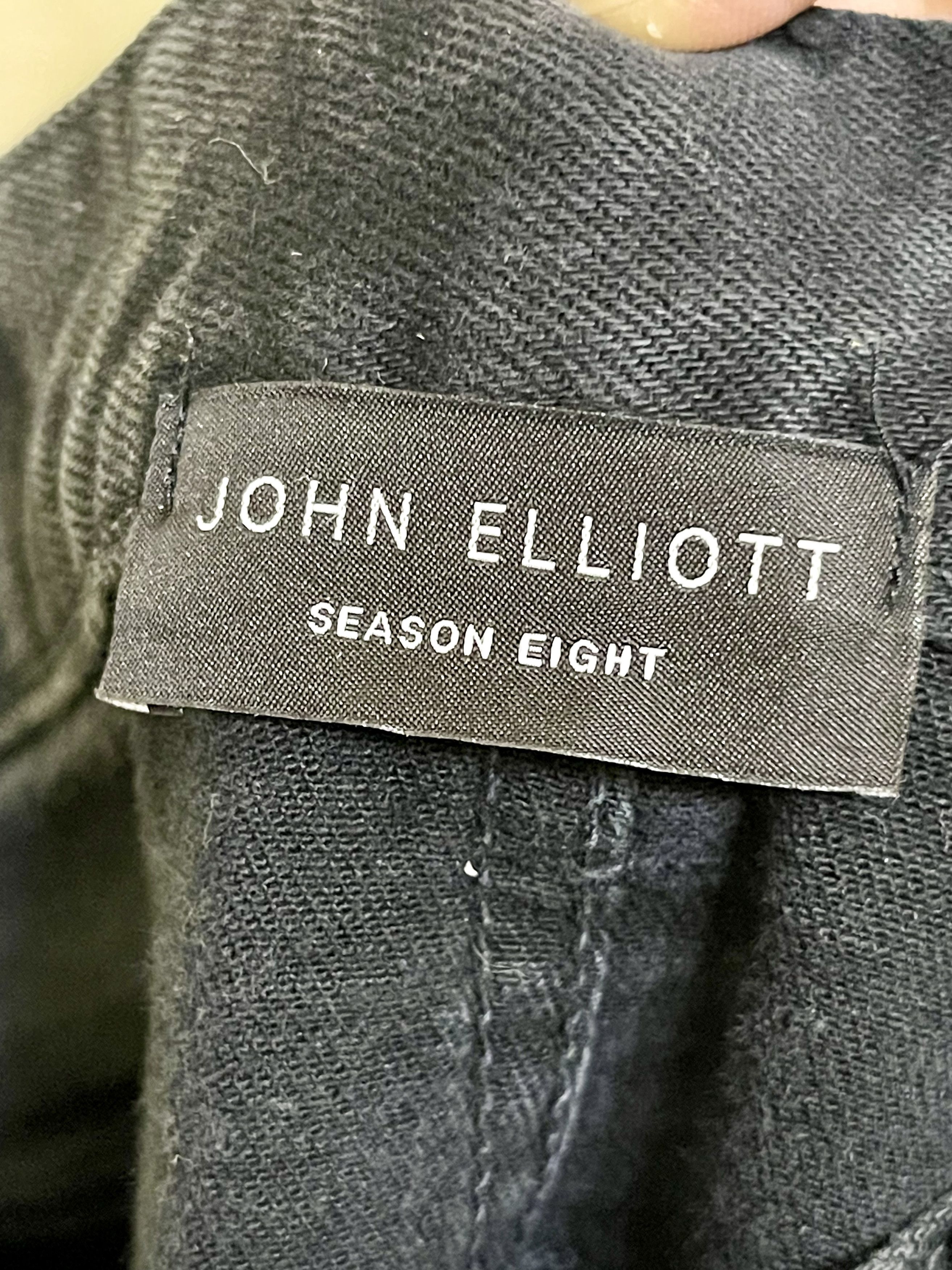 John Elliott Black Sashiko Denim Size US 31 - 7 Thumbnail