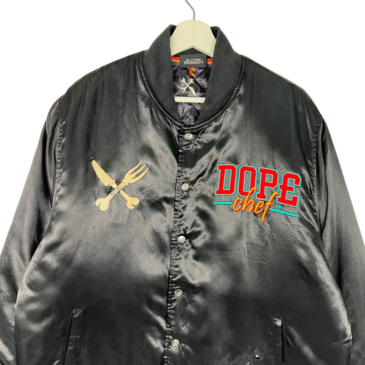Other 🔥 DOPE CHEF SATIN BOMBER JACKET Size US XL / EU 56 / 4 - 4 Thumbnail