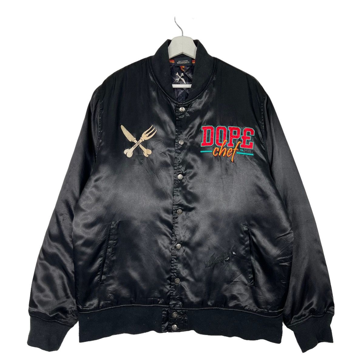 Other 🔥 DOPE CHEF SATIN BOMBER JACKET Size US XL / EU 56 / 4 - 2 Thumbnail
