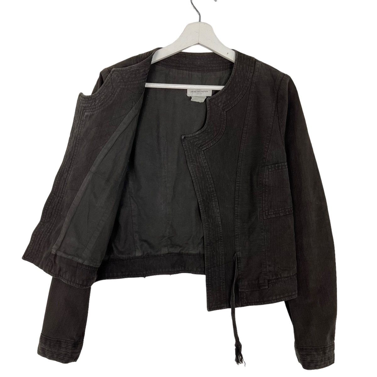 Dries Van Noten 🔥 DRIES VAN NOTEN CROPPED TOP JACKET Size US S / EU 44-46 / 1 - 6 Thumbnail