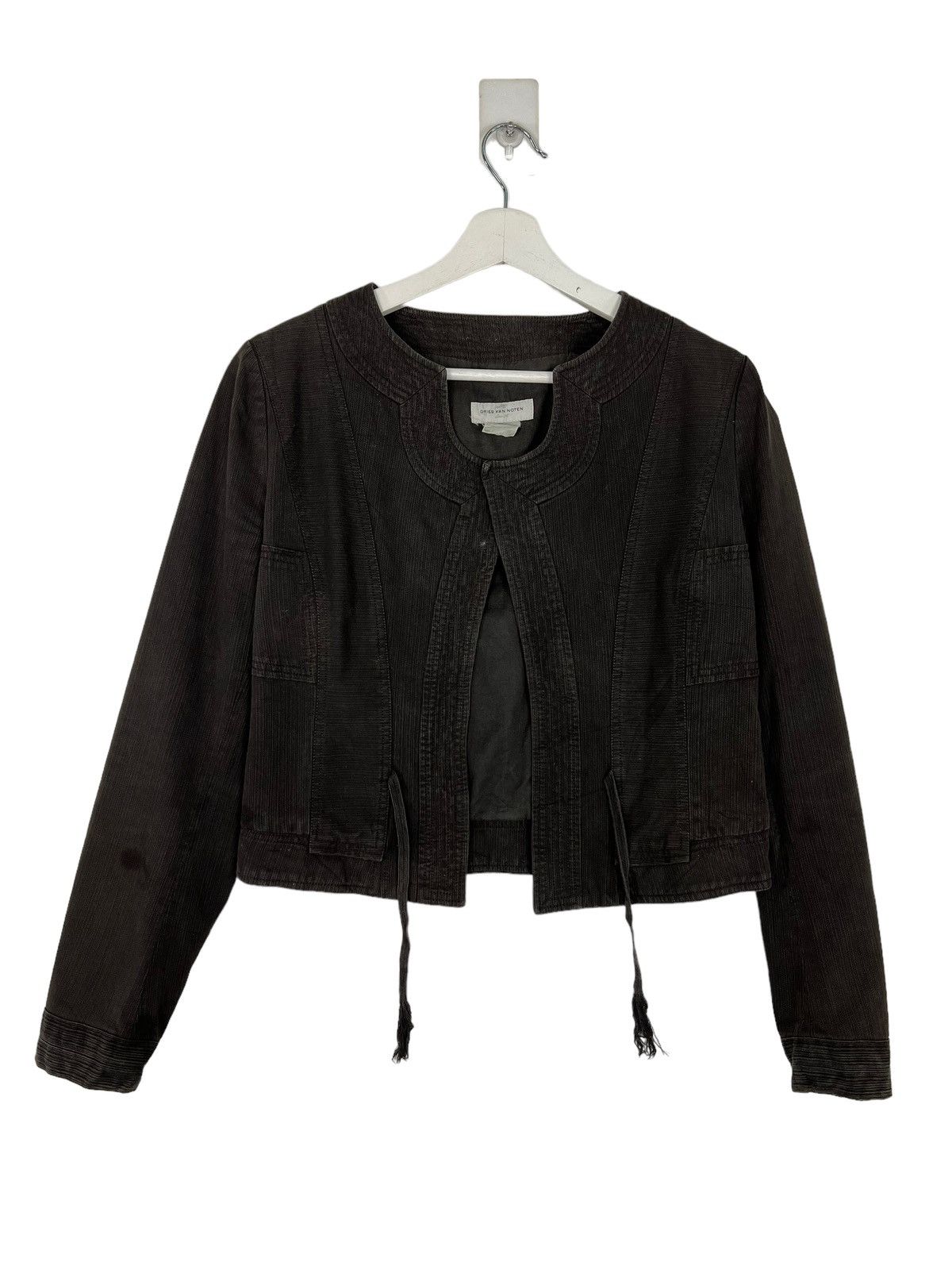 Dries Van Noten 🔥 DRIES VAN NOTEN CROPPED TOP JACKET Size US S / EU 44-46 / 1 - 5 Thumbnail