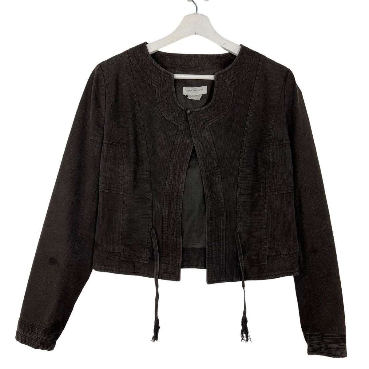 Dries Van Noten 🔥 DRIES VAN NOTEN CROPPED TOP JACKET Size US S / EU 44-46 / 1 - 1 Thumbnail