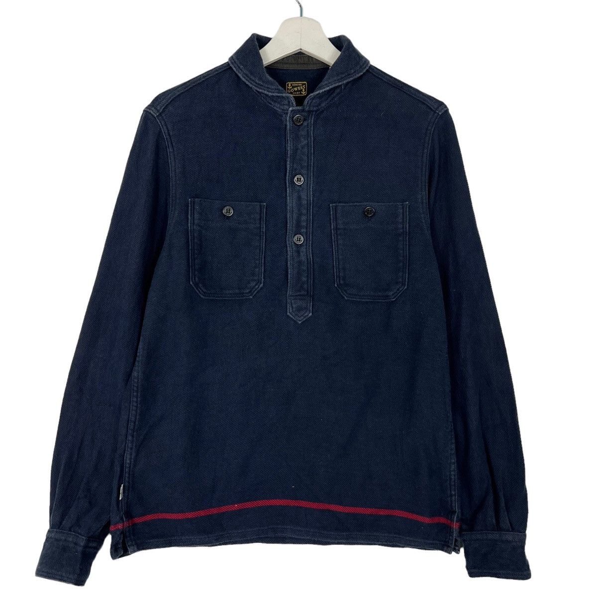 Freewheelers 🔥 GOWEST INDIGO ANORAK SHAWL COLLAR NAVY JACKET JAPAN MADE Size US S / EU 44-46 / 1 - 1 Thumbnail